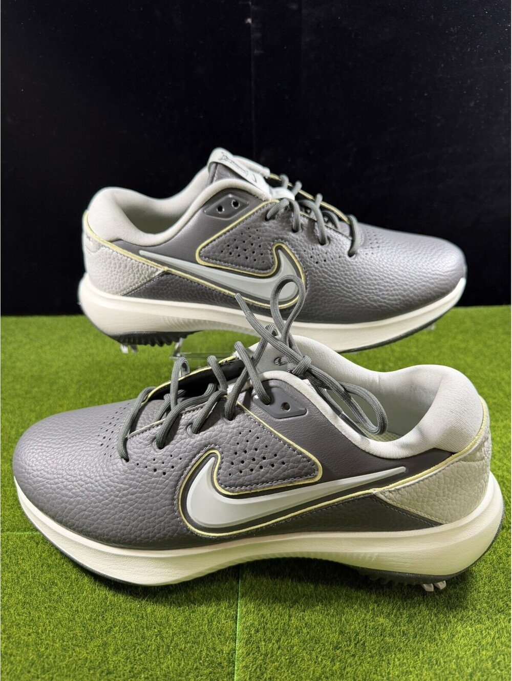 Nike Air Zoom Victory Pro 3 Men’s 7.5 Leather Golf Shoes DV6800-001 Black/Grey